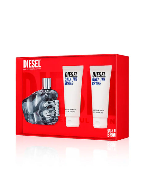 Only The Brave Eau de Toilette Gift Set 4.2 fl oz (125 ml) With 2 Shower Gels For Men By Diesel