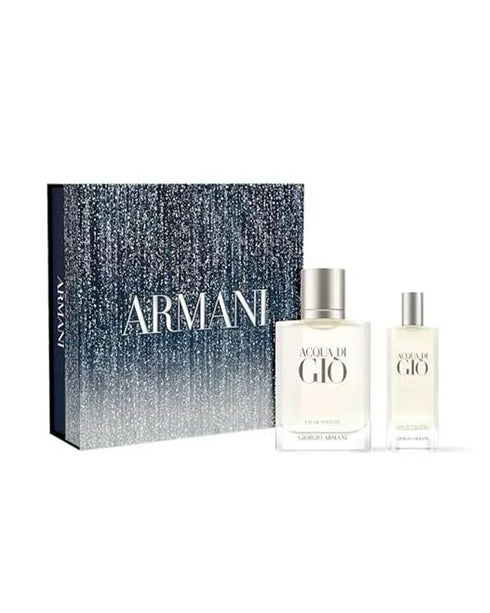 Acqua Di Gio Eau de Parfum Spray 3.4 fl oz (100 ml) With Mini 0.5 oz For Men By Giorgio Armani