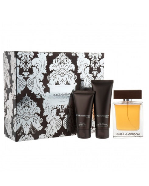 The One Eau de Toilette 3-Piece Gift Set 3.4 fl oz (100 ml) With Mini and 1.6 oz Shower Gel For Men By Dolce & Gabbana