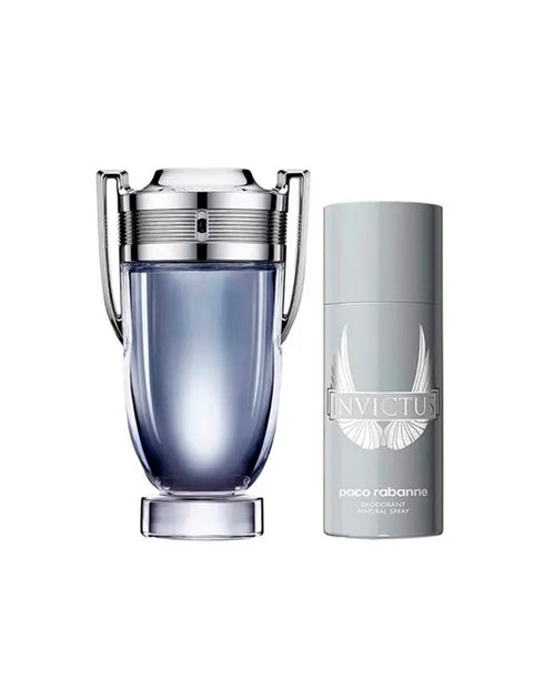 Invictus Eau de Toilette Gift Set 3.4 fl oz (100 ml) With 5.1 oz Deodorant For Men By Paco Rabanne