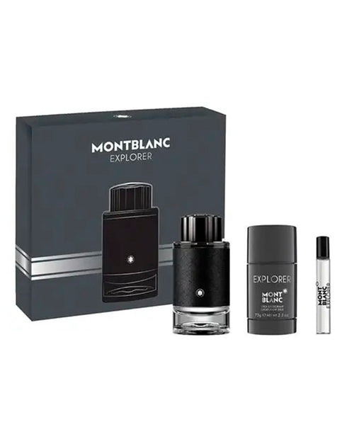 Explorer Eau de Parfum 3-Piece Gift Set 3.3 fl oz (100 ml) For Men By Montblanc