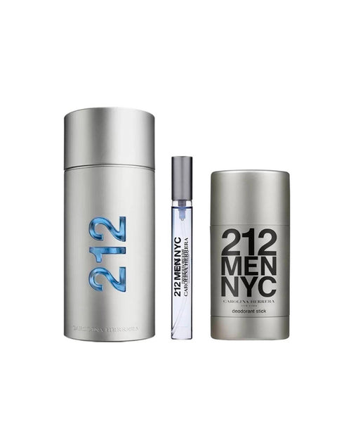 212 Men Eau de Toilette Gift Set 3.4 fl oz (100 ml) For Men By Carolina Herrera