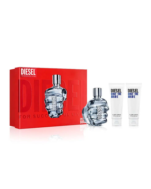 Only The Brave Eau de Toilette Gift Set 4.2 fl oz (125 ml) With 2 Shower Gels For Men By Diesel