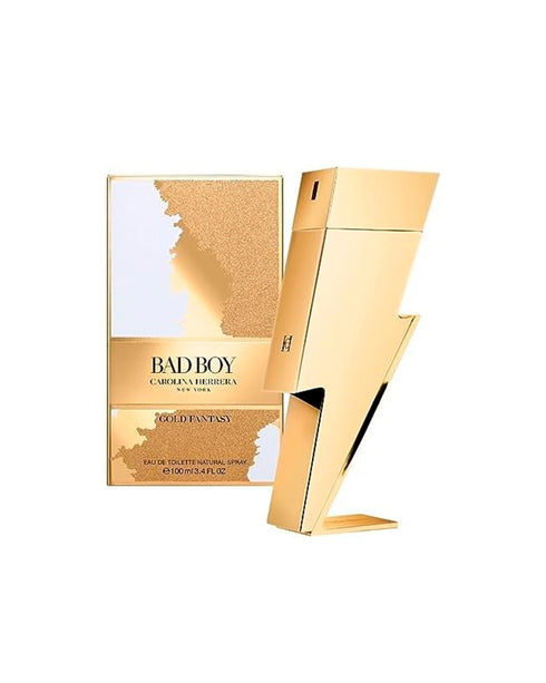 Bad Boy Gold Fantasy Eau de Toilette Spray 3.4 fl oz (100 ml) For Men By Carolina Herrera