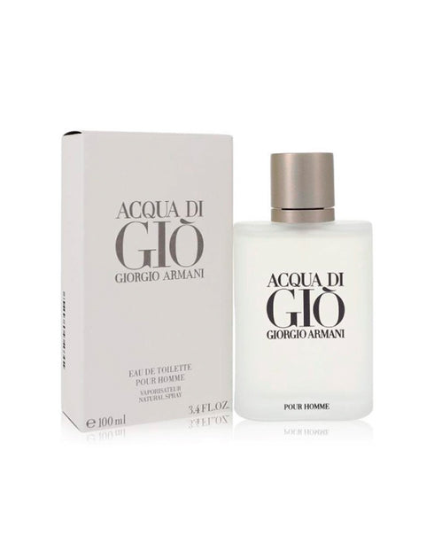 Acqua Di Gio Eau de Toilette Spray 3.4 fl oz (100 ml) For Men By Giorgio Armani + Mini o desodorant