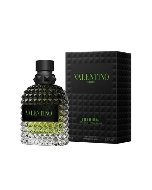 Valentino Uomo Born In Roma Green Eau de Toilette Spray 3.4 fl oz (100 ml) For Men By Valentino
