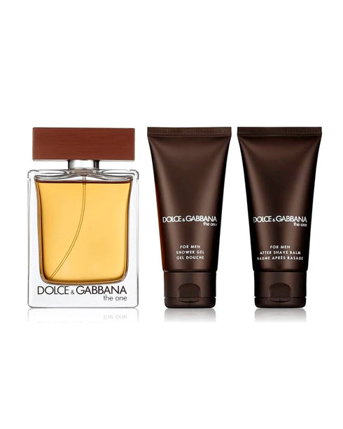 The One Eau de Toilette 3-Piece Gift Set 3.4 fl oz (100 ml) With Mini and 1.6 oz Shower Gel For Men By Dolce & Gabbana