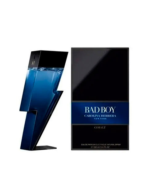 Bad Boy Cobalt Eau de Parfum Gift Set 3.4 fl oz (100 ml) With 10 ml Travel Spray For Men By Carolina Herrera