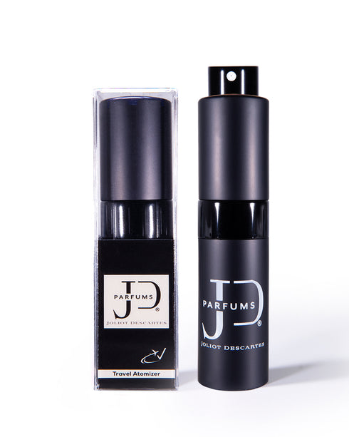 Black Travel Atomizer Unisex by Joliot Descartes