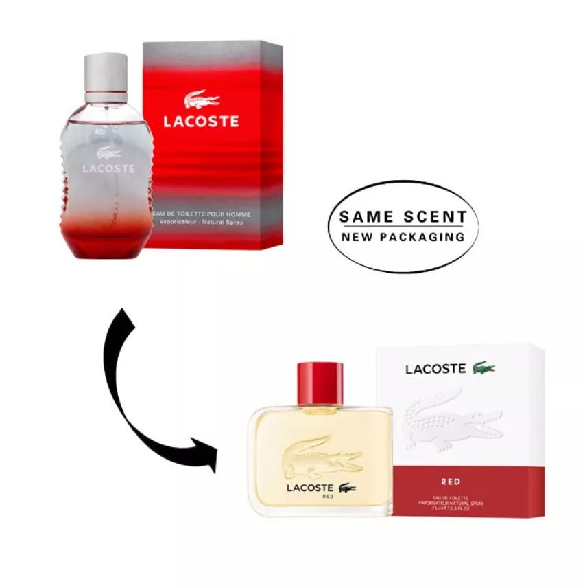 Red Eau De Toilette Spray For Men By Lacoste – perfumes4u.com