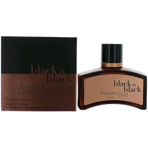 Black Is Black Modern Oud Eau De Toilette Spray For Men By Nuparfums