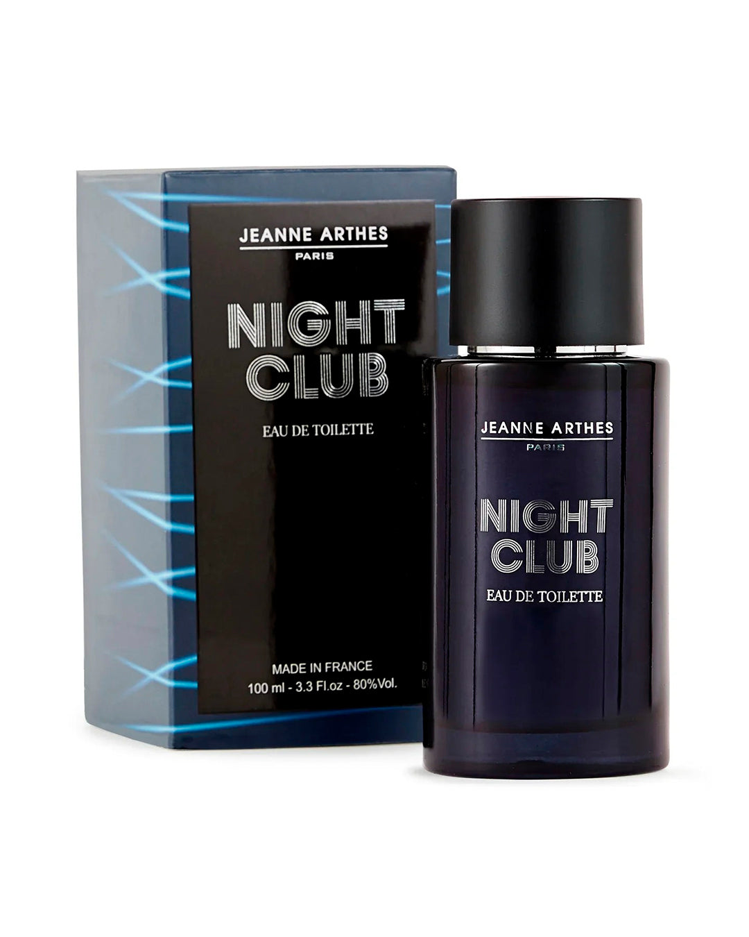 Jeanne Arthes Night Club Eau de Toilette for men bottle and retail box