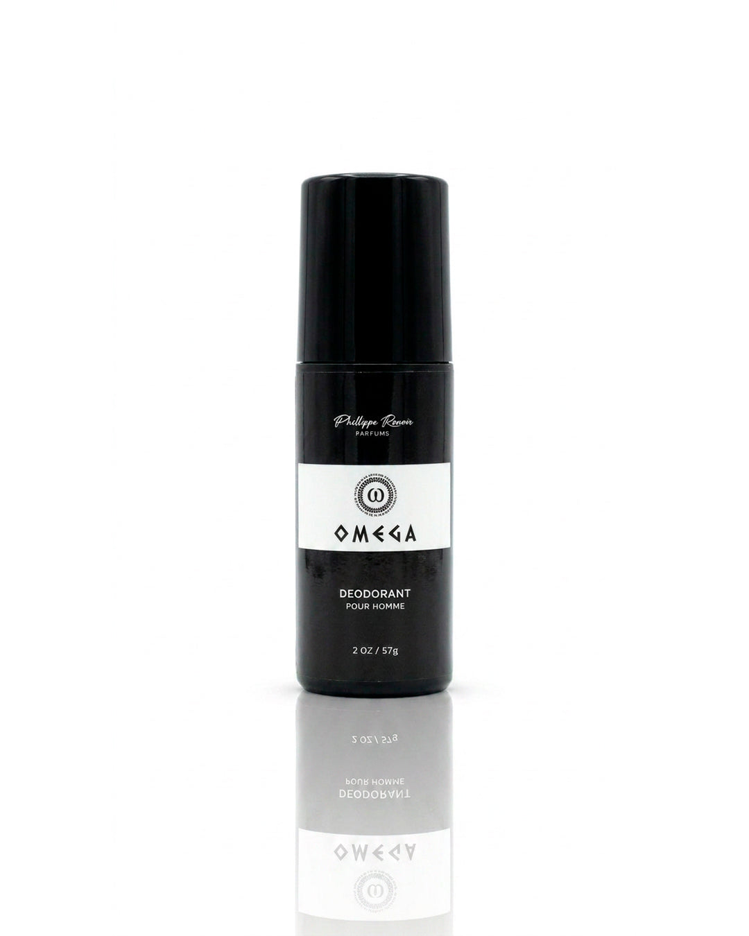 Philippe Renoir Omega deodorant spray on a white background