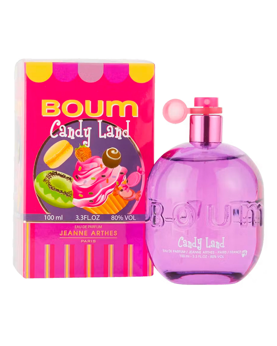 Jeanne Arthes Boum Candy Land Eau de Parfum bottle and retail box