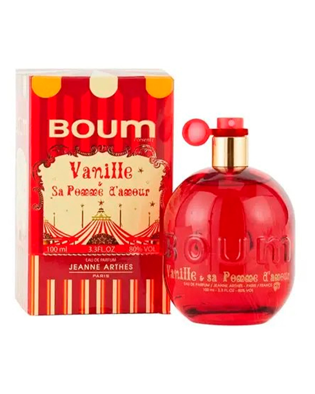 Jeanne Arthes Boum Vanille & Sa Pomme d'Amour Eau de Parfum bottle and retail box