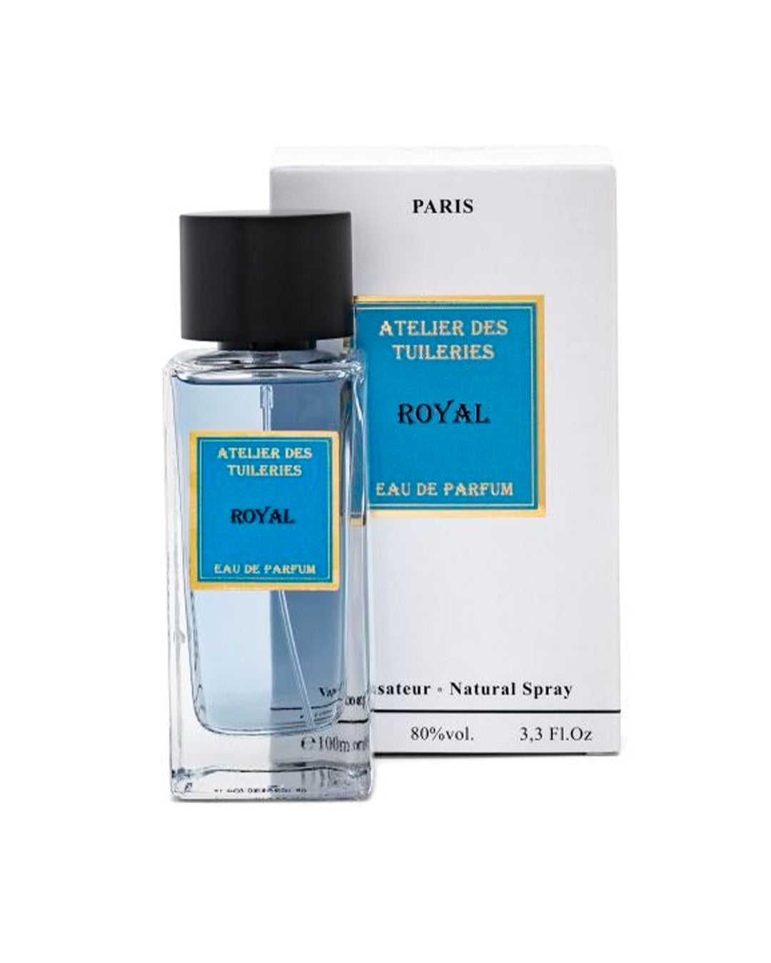 Atelier des Tuileries Royal Eau de Parfum for men bottle and retail box