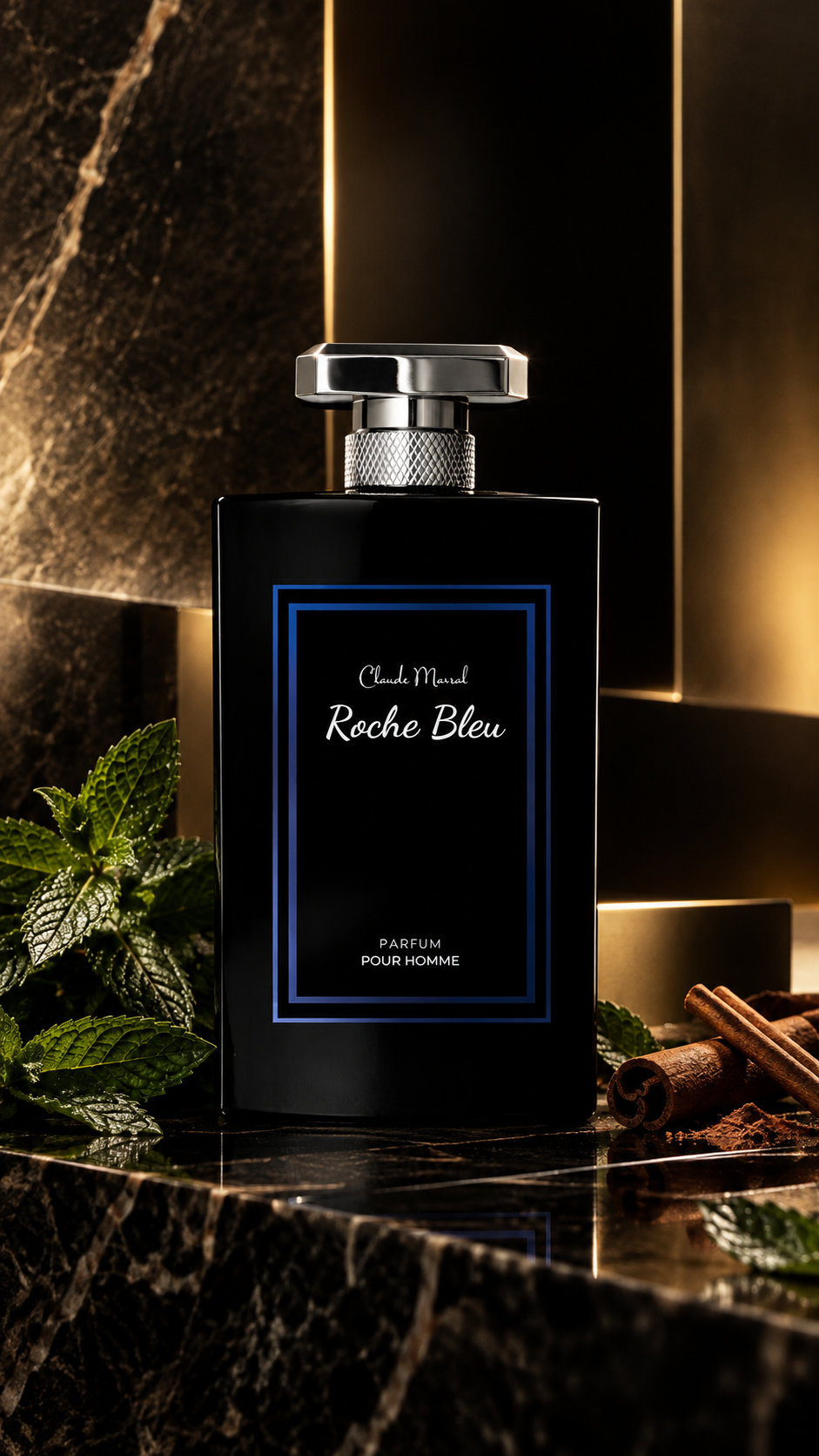 Roche Bleu Parfum for Men by Claude Marsal 3.4 Fl oz CLAUDE MARSAL