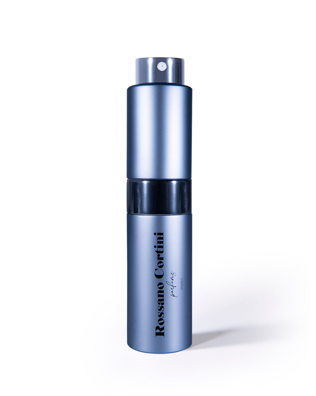 Metallic Silver Travel Atomizer by Rossano Cortini - perfumes4u.com