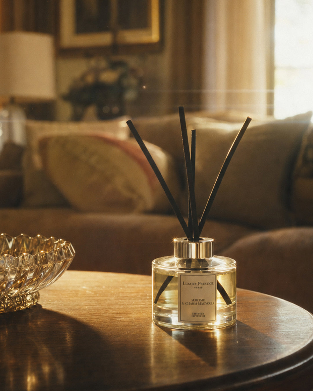 Product photograph of Luxury Prestige Sublime Charm Magnolia reed diffuser