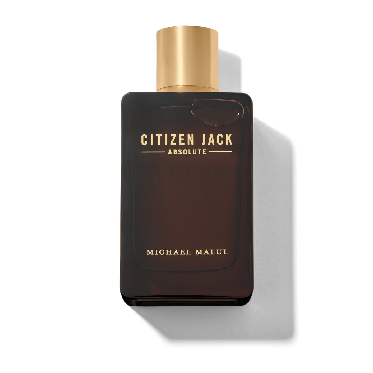 Michael Malul Citizen Jack Absolute Eau de Parfum 100 ml / 3.4 fl oz amber bottle with a gold cap on a white background