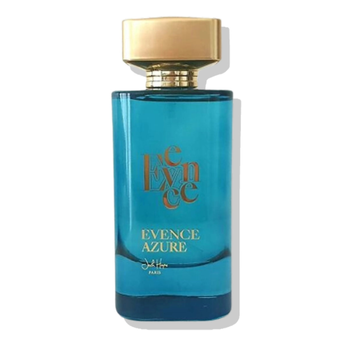 Prestige Parfums Jack Hope Evence Azure Eau de Parfum 100 ml blue bottle on a white background